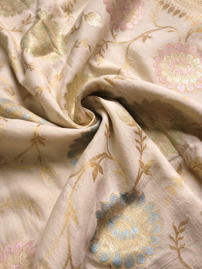 Handloom moonga silk by banarasi store - Banarasi Store