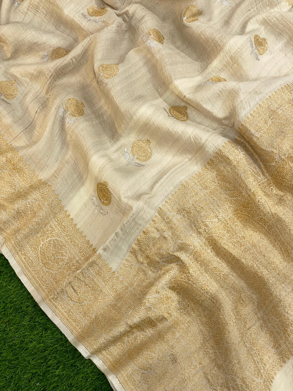 Handwoven khiccha tussar by banarasi Store - Banarasi Store